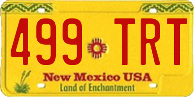 NM license plate 499TRT