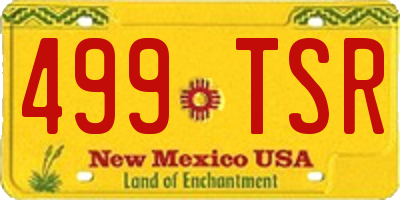 NM license plate 499TSR