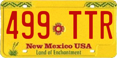 NM license plate 499TTR