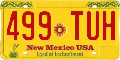 NM license plate 499TUH