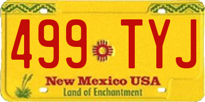 NM license plate 499TYJ