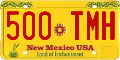 NM license plate 500TMH