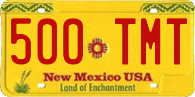 NM license plate 500TMT