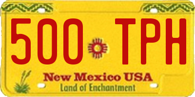 NM license plate 500TPH