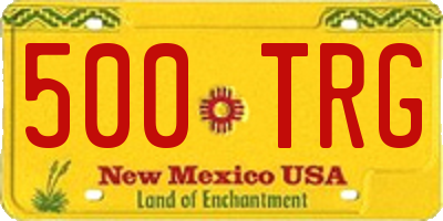 NM license plate 500TRG