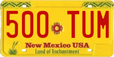 NM license plate 500TUM