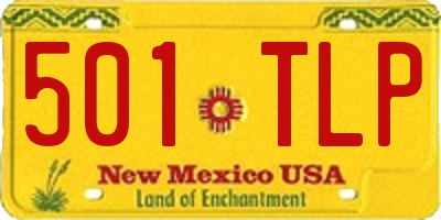 NM license plate 501TLP