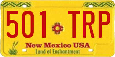 NM license plate 501TRP