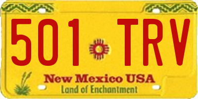 NM license plate 501TRV