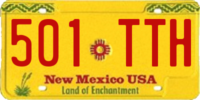 NM license plate 501TTH