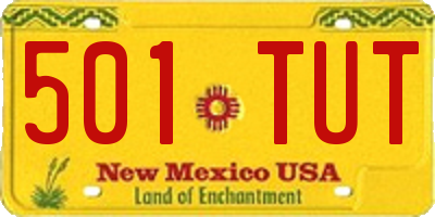 NM license plate 501TUT