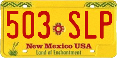 NM license plate 503SLP