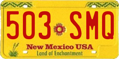 NM license plate 503SMQ