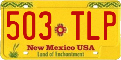 NM license plate 503TLP
