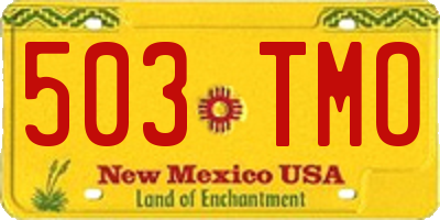 NM license plate 503TMO