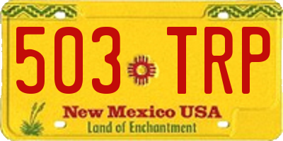 NM license plate 503TRP