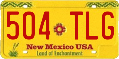 NM license plate 504TLG