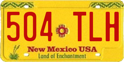 NM license plate 504TLH