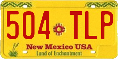 NM license plate 504TLP