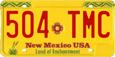 NM license plate 504TMC
