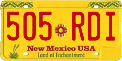 NM license plate 505RDI