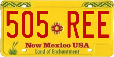 NM license plate 505REE