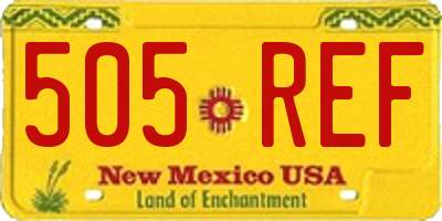 NM license plate 505REF