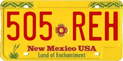 NM license plate 505REH