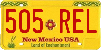NM license plate 505REL