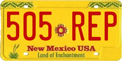 NM license plate 505REP