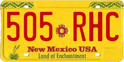 NM license plate 505RHC