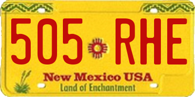 NM license plate 505RHE