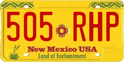 NM license plate 505RHP