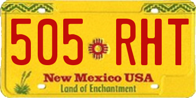 NM license plate 505RHT