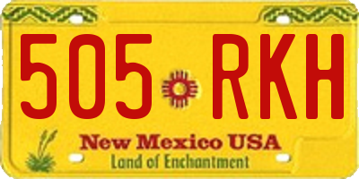 NM license plate 505RKH