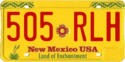 NM license plate 505RLH