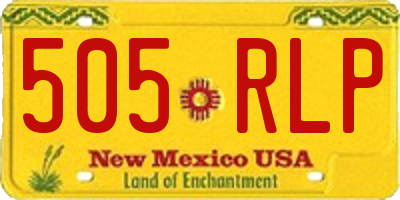 NM license plate 505RLP