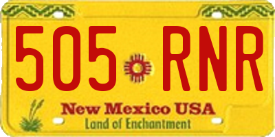 NM license plate 505RNR