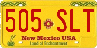 NM license plate 505SLT