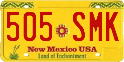 NM license plate 505SMK