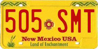 NM license plate 505SMT