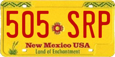 NM license plate 505SRP