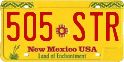 NM license plate 505STR