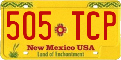 NM license plate 505TCP