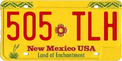 NM license plate 505TLH