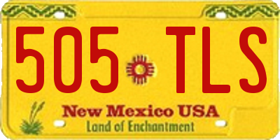 NM license plate 505TLS