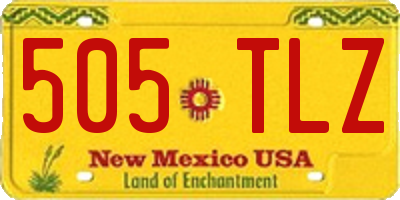 NM license plate 505TLZ