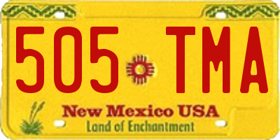 NM license plate 505TMA