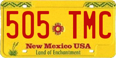 NM license plate 505TMC
