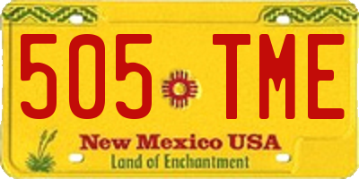 NM license plate 505TME